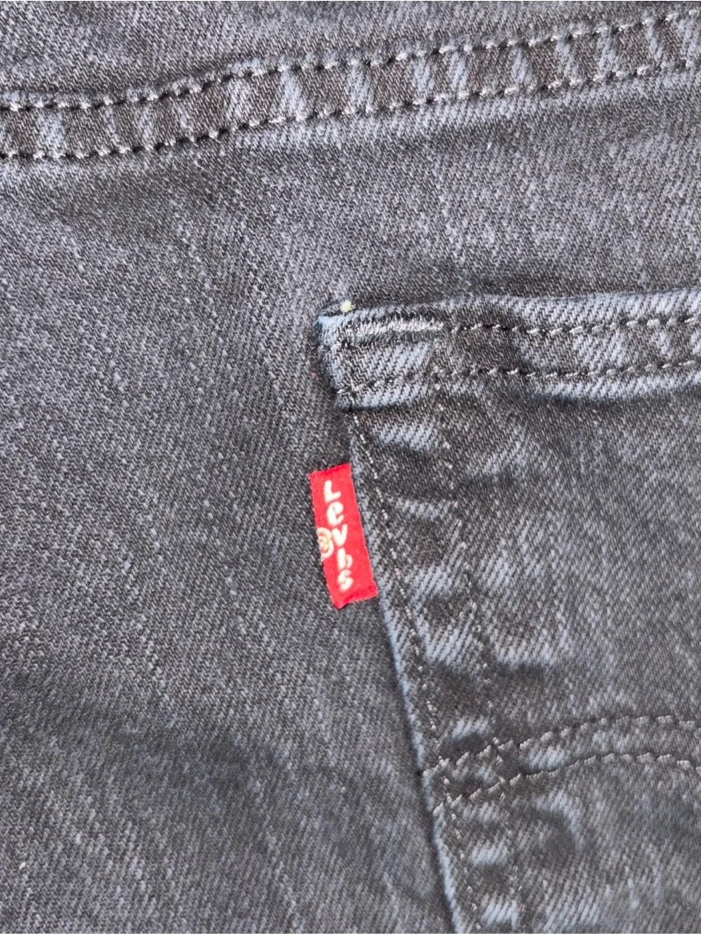 Levi's Black Denim Jeans with Leather Patch Mens. J-14